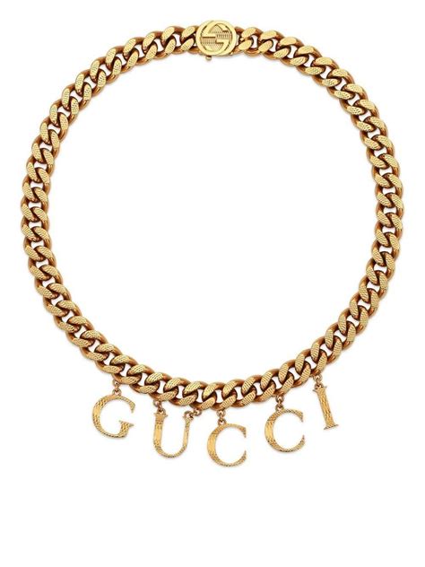 gold gucci chains|gucci gold chains for men.